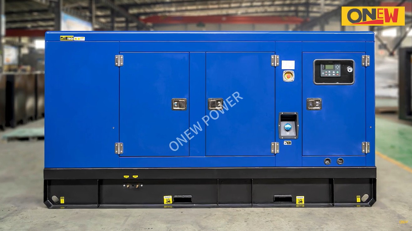 blaues Dieselgeneratorset