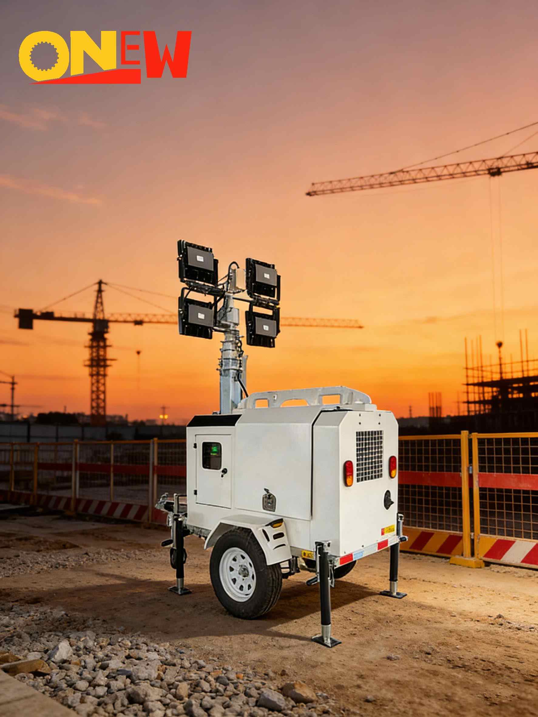 4x350 Watt LED Kubota Turmleuchte